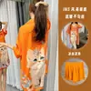Popular de alta qualidade luxo leve estiloso seda gelada vestido camisa pijama feminino verão novo luxuoso roupão de dormir roupa de casa conjunto fino