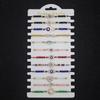 Pulsera Trenzada de Ojo de Diablo de Aleación con Cristal y Esmalte al Óleo de Venta Caliente Transfronteriza Moda Femenina Europea y Americana 12 Pulseras