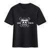 Nueva camiseta de One Piece Anime bidimensional para hombre y mujer, camiseta de verano de algodón de manga corta con la bandera de calavera pirata de Luffy Solon