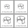 Soporte de Hierro para Comedero de Mascotas, Soporte de Hierro en Forma de Cruz, Soporte Integrado para Comedero de Mascotas, Soporte de Hierro Elevado que Protege el Cuello, Soporte Anti-Derrames para Comedero de Perros y Gatos