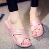 Sandalias de Interior para el Hogar, Ropa Casual para la Playa junto al Mar, Pantuflas de Tacón Alto con Suela Gruesa de Plástico Antideslizante para Mujer, Verano para Mamás