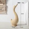 Materiais em Branco de Animais de Madeira, Materiais de Madeira Bruta, Miniaturas Super Fofas para Pintar à Mão DIY, Enfeites de Mesa, Brancos Brancos