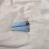 Goma para el pelo fresca de cuadros azules con colores contrastantes, Lazo para moño estilo perezoso, Nuevo accesorio para el pelo de primavera y verano