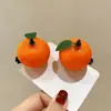 Puesto de Mercado Nocturno Comida y Juego Caricatura Fruta Pasador Infantil Lindo Adorno para el Cabello Modelo de Un Yuan Celebridad de Internet Accesorio para el Cabello Manzana