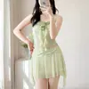 Confesión de Verano Ropa de Baño Estilo Hada para Mujer, Bikini, Traje de Baño de Dos Piezas Bali para Vacaciones, Adelgazante, Cubre Vientre, Estilo Hot Girl