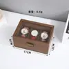 Caja de Relojes Modelo Nuevo Transfronteriza, Caja de Almacenamiento para Relojes de Madera de Nogal Negro con Almohada Dura, Caja de Exhibición de Relojes de Lujo Ligero de Alta Gama, Caja de Almacenamiento