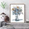 Pintura de diamantes DIY 5d diamantes redondos diamantes completos jarrón flores punto de cruz pegar diamantes sala de estar dormitorio pintura decorativa