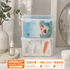 Caixa de Armazenamento de Mesa Estilo Japonês Transparente Caixa de Armazenamento para Máscaras de Algodão Cosméticas para Cuidados com a Pele Caixa de Armazenamento Cosmético à Prova de Poeira