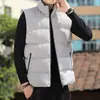 Chaleco de Algodón con Relleno de Plumón Grueso para Hombre Otoño/Invierno Exterior Holgado Tallas Grandes Chaqueta Cálida sin Mangas Estilo Pareja Ropa de Abrigo