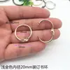 Argolas Abertas Móveis Anéis para Calendário de Mesa DIY Anéis para Encadernação Anel de Livro Acessórios Argolas para Fechar Cortina Argolas para Cartão Argolas de Ferro Argolas Móveis de Metal