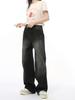MTLCLOTHES Jeans Rectos Sueltos de Moda para Hombre Otoño Nuevo Estilo Americano High Street con Costuras Desgastadas y Deconstrucción