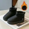 Botas de Nieve para Niños 2025 Invierno Nuevo Estilo Botas de Algodón Impermeables con Forro Polar para Niñas Botas Cortas Cálidas para Niños Botas de Algodón para Bebé