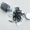 Ligas Desechables para el Cabello para Mujer, Negras, Engrosadas, Alta Elasticidad, No Dañan el Cabello, Ligas Pequeñas para el Cabello para Niños, Accesorios para el Cabello