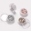 Nuevo polvo de uñas de cristal de diamante de red roja Galaxia destello fino cristal brillante sueño diamante roto polvo de uñas 4 botellas/juego de polvo Galaxia