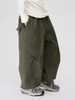 2026 Inverno Novo Calça Casual Versátil Aconchegante Grossa para Meninos Infantil Solta Moderna Tudo-em-Um Calça Cargo de Lã