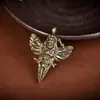 Chaveiro Pestle Vajra Sólido de Latão Pingente de Carro Pingente Criativo para Bolsa de Cintura Ornamento de Suspensão de Segurança