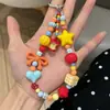 Núcleo de manzana de dopamina hecho a mano en colgante colorido hecho a mano cadena de teléfono linda con cuentas cordón ccd accesorio de cámara