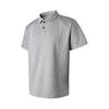 Camiseta masculina de verão de manga curta americana peso pesado costura na lapela manga curta moda ombro frontal moderna top masculino camiseta POLO de manga curta