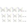 Adesivos de parede de borboleta 3D HB020, pacote com 12 unidades, adesivos de parede de decoração de casa com borboleta oca, adesivos de parede de fundo autoadesivos