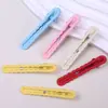 Pinza para el Cabello Hueca de Aleación de Color Caramelo 6*11mm, Pinza Ondulada para el Cabello, Pinza Lateral DIY, Pinza para el Flequillo, Pinza de Pato