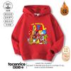 Ropa del Circo Digital Mágico suéter con capucha forrado de polar para niños THE AMAZING DIGITAL CIRCUS
