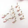 Nuevos pendientes de gota de aceite sin agujero anillo de aleación anillo de dibujos animados lindo joyería para niños joyería mixta joyería para niña