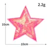 Estrela de Cinco Pontas Grande Boutique Estrela Bordada por Computador Adesivo de Tecido Bordado Patch para Roupas DIY Patch para Roupas Sapato Bolsa Decoração Patch