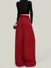 Jeans Elegantes de Tiro Alto Plisados Adelgazantes para Mujer, Nuevo Estilo Otoño e Invierno 2026, Pantalones Amplios y Versátiles de Caída Suelta