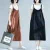 Foto Real del Nuevo Vestido de Primavera y Verano 2019 Chaleco de Mujer Estilo Coreano Vestido Casual Holgado
