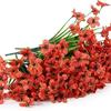 Transfronteiriço 7-Ramos 26-Cabeças Orquídea Simulada Flor de Pano de Grama de Primavera de Plástico Flor Simulada Violeta Planta Artificial Acessórios para Plantas Aquáticas