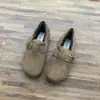 Versión de Piel de Vaca de los Zapatos Retro Estilo Bosque Birkenstock para Mujer Otoño e Invierno 2025 Mocasines Planos Perezosos Slip-On Birkenstock