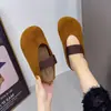 Sandalias sencillas de suela gruesa estilo retro versátiles sin tiras 2026 nuevo estilo de verano casual de punta cerrada Birkenstock medias zapatillas