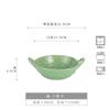 Tazón de Cerámica Vintage con Doble Asa Tazón para Fideos Tazón para Yogur Tazón con Doble Asa Plato Redondo Tazón para Sopa Tazón Estilo Japonés Vajilla Venta al Mayoreo Esmaltado al Horno