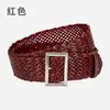 Cinturón tejido de moda coreana para mujer, accesorio de moda Joker para vestido, cinturón para mujer sin perforaciones, ventas directas de fábrica