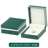 Caja de Papel Rellena de Cuero Rojo para Joyería, Caja de Almacenamiento de Joyería, Caja para Anillos, Caja para Collares, Caja para Colgantes, Caja de Regalo
