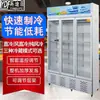 Gabinete de refrigeración directa de tres puertas para tienda de conveniencia de supermercado, gabinete de conservación de alimentos frescos, gabinete de exhibición refrigerado para cerveza y bebidas, gabinete de exhibición comercial de fábrica Indifei