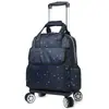 Mochila Portátil Mochila Mochila com Carrinho Empurrável e Puxável Destacável Bolsa de Viagem de Grande Capacidade Leve