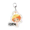 Acuerdo periférico de animación Neverland llavero acrílico colgante transparente joyería transparente linda