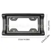 Protector de Matrícula Delantero y Trasero para Parachoques de Coche SUV Negro Eva Marco para Matrícula de EE. UU. Cubierta de Etiqueta Protección para Matrícula Estándar de EE. UU.