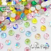 Malha Redonda de 6mm Fundo Plano Forma Especial Materiais DIY Artesanais Nail Art Joias Diamante Nail Art Vestível Diamante Atacado
