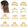Pinzas para el Cabello Transfronterizas con un Toque de Lujo, Accesorios de Moda para el Cabello para la Parte Trasera de la Cabeza, Set Versátil de Pinzas para el Cabello, Pinzas para el Cabello de Estrella de Mar, Venta al por Mayor de Horquillas