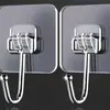 Ganchos de Pared Fuertes Adhesivos para Colgar en Paredes, Ganchos de Cocina de Alta Resistencia, Ganchos de Puerta sin Rastro, Ganchos Adhesivos sin Taladro
