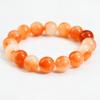 Pulseira de Contas de Jade Sintético Europeia e Americana Mais Vendida para Mulheres, Versátil Pulseira de Cordão Elástico 12mm, Joias Atravessando Fronteiras que Não Desbotam Atacado