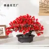 Planta de Pinheiro Artificial Acolhedor em Vaso Planta Verde de Interior Bonsai Decoração de Flores Artificiais para Desktop Decoração de Casa Ornamento Árvore de Pinheiro