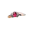 Anillo Popular de Granate Natural al por Mayor de Fábrica Plata S925 Incrustado con Piedra Principal 4*6 Joyería de Lujo Venta Directa de Fábrica
