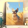 Ventas directas de fábrica entrega de una pieza Pintura al óleo digital diy hecha a mano al por mayor mascota perro perro lindo pintura al óleo pintura decorativa