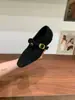 Zapatos Mary Jane Grises Estilo Chanel con Tacón Oculto y Forro de Felpa para Mujer, Mocasines Peludos de Tacón Grueso para Otoño e Invierno