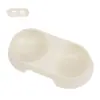 Comedero para gato comedero para perro comedero para perro doble uso comedero para mascota doble comedero color macarrón comedero para comida de gato base antideslizante para gato suministros para perro gato