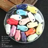 Serie de Animales Marinos Cuentas de Cerámica Hechas a Mano DIY Joyería Accesorios para Ropa Cuentas Manuales Collar Llavero Material Cuentas Sueltas