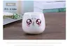 Maceta sencilla de cerámica con expresión de dibujos animados, maceta de gres para suculentas, planta en maceta creativa retro de escritorio